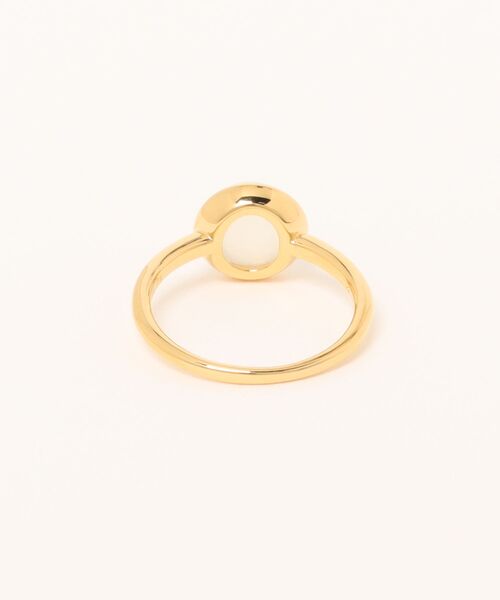 sowi(ソーイ)の「日常使いにも上品さをプラス|SV925 ムーンストーン ぷっくりラウンド ゴールドリング(リング・レディース・ホワイト・#9/#11/#13)」の4枚目の写真