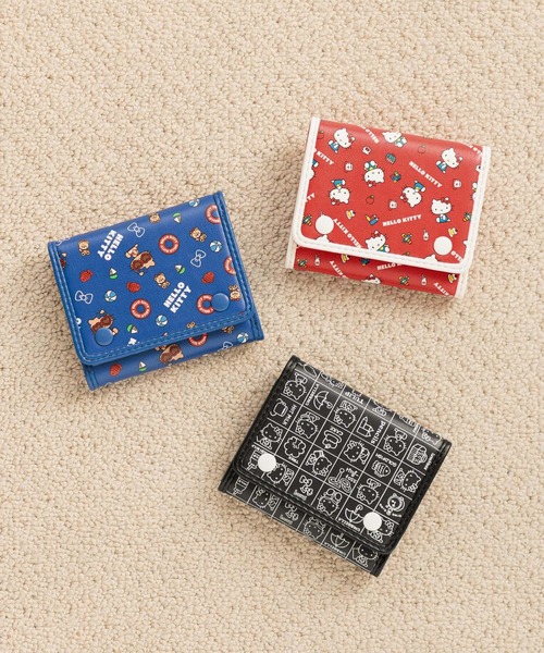 Me%（ミィパーセント）の「【HELLO KITTY】miniウォレット 637093（財布・レディース・レッド/ブルー/ブラック・FREE）」の4枚目の写真