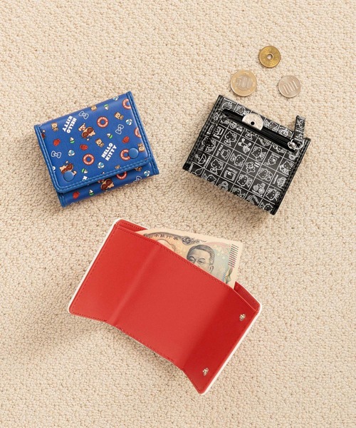 Me%（ミィパーセント）の「【HELLO KITTY】miniウォレット 637093（財布・レディース・レッド/ブルー/ブラック・FREE）」の5枚目の写真