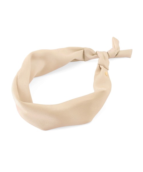 ANEMONE（アネモネ）の「サテンターバン（ヘアバンド・レディース・ブラック/ベージュ・FREE）」の4枚目の写真