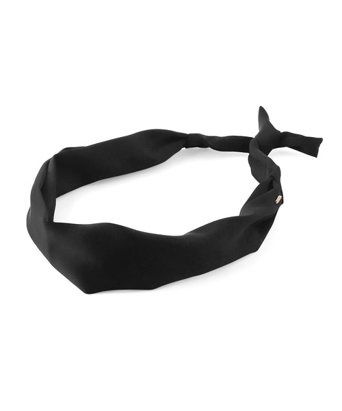 ANEMONE（アネモネ）の「サテンターバン（ヘアバンド・レディース・ブラック/ベージュ・FREE）」の5枚目の写真