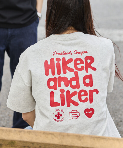FREAK'S STORE(フリークスストア)の「限定展開 POLeR×FREAK'S STORE/ポーラー 別注 ビッグシルエット バックプリント クルーネック Tシャツ(Tシャツ/カットソー・メンズ・ホワイト/アッシュグレー/スミクロ/ピンク・MEDIUM/SMALL/LARGE)」の1枚目の写真