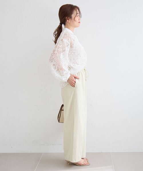 le.coeur blanc(ルクールブラン)の「ピーチスキンイージーパンツ(その他パンツ・レディース・ベージュ/イエロー・36/38)」の22枚目の写真