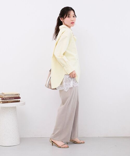 le.coeur blanc(ルクールブラン)の「ピーチスキンイージーパンツ(その他パンツ・レディース・ベージュ/イエロー・36/38)」の11枚目の写真