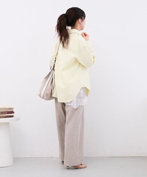 le.coeur blanc(ルクールブラン)の「ピーチスキンイージーパンツ(その他パンツ・レディース・ベージュ/イエロー・36/38)」の12枚目の写真