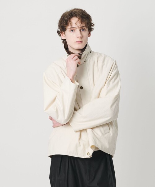 Barbour(バブアー)の「【別注】 <Barbour>コットン リネン トランスポート ジャケット(ブルゾン・メンズ・オフホワイト/ブラック・36/38/40)」の6枚目の写真