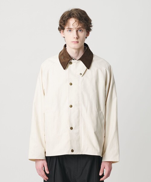 Barbour(バブアー)の「【別注】 <Barbour>コットン リネン トランスポート ジャケット(ブルゾン・メンズ・オフホワイト/ブラック・36/38/40)」の10枚目の写真