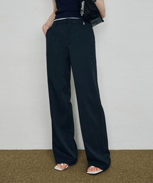 エッセンシャルストレートパンツネイビー MDPT051NAVY
