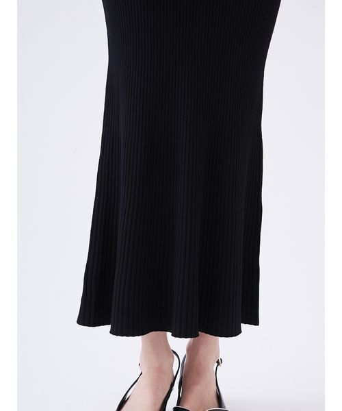 SNIDEL（スナイデル）の「Sustainableリボンライクドッキングニットワンピース（ワンピース・レディース・ミント/ピンク/ブラック・0/1）」の10枚目の写真