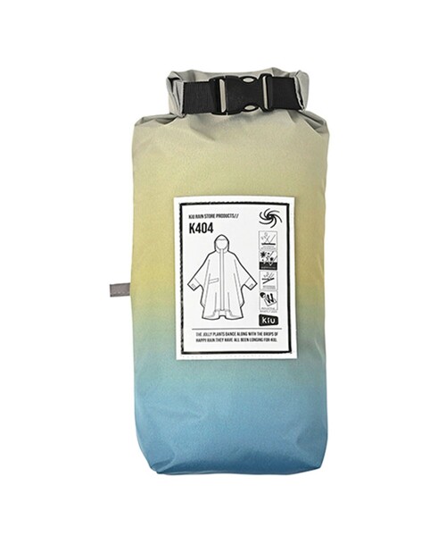 KiU(キウ)の「KiU/キウ STANDARD RAIN PONCHO 2ND/キウスタンダードレインポンチョ 2ND【K404】(レインコート/ポンチョ・メンズ・ブラック/サックスブルー/カモフラージュ/ネイビー/ベージュ・ONE SIZE)」の8枚目の写真