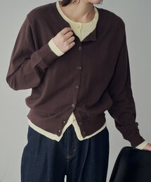 goocy（グースィー）の「【SNSでバズった！】レイヤードライク配色カーディガン（カーディガン/ボレロ）」