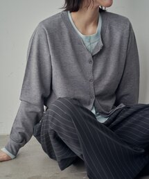 goocy（グースィー）の「【SNSでバズった！】レイヤードライク配色カーディガン（カーディガン/ボレロ）」