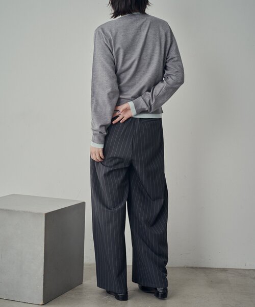 goocy（グーシー）の「【SNSでバズった！】レイヤードライク配色カーディガン（カーディガン/ボレロ・レディース・チャコールグレー/ネイビー/グレー/ブラウン・FREE）」の20枚目の写真