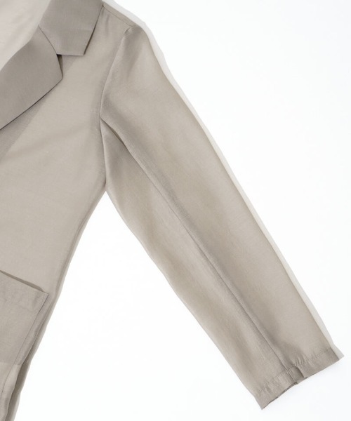 flower（フラワー）の「シアーテーラードジャケット（テーラードジャケット・レディース・ベージュ/アイボリー・FREE）」の20枚目の写真