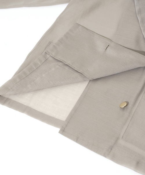 flower（フラワー）の「シアーテーラードジャケット（テーラードジャケット・レディース・ベージュ/アイボリー・FREE）」の21枚目の写真