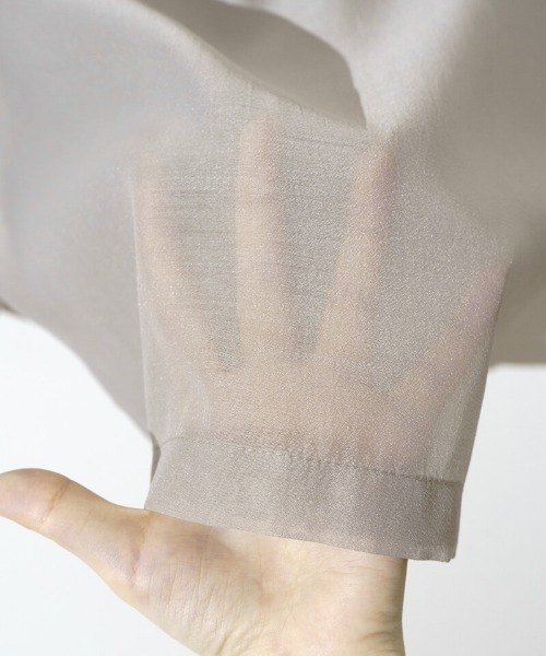 flower（フラワー）の「シアーテーラードジャケット（テーラードジャケット・レディース・ベージュ/アイボリー・FREE）」の22枚目の写真