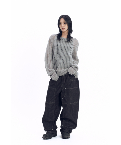AAKAM(アーカム)の「Layered V-Neck Knit (Black)(ニット/セーター・レディース・その他・1/2)」の11枚目の写真