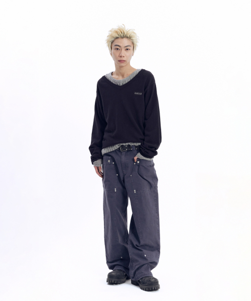 AAKAM(アーカム)の「Layered V-Neck Knit (Black)(ニット/セーター・レディース・その他・1/2)」の17枚目の写真