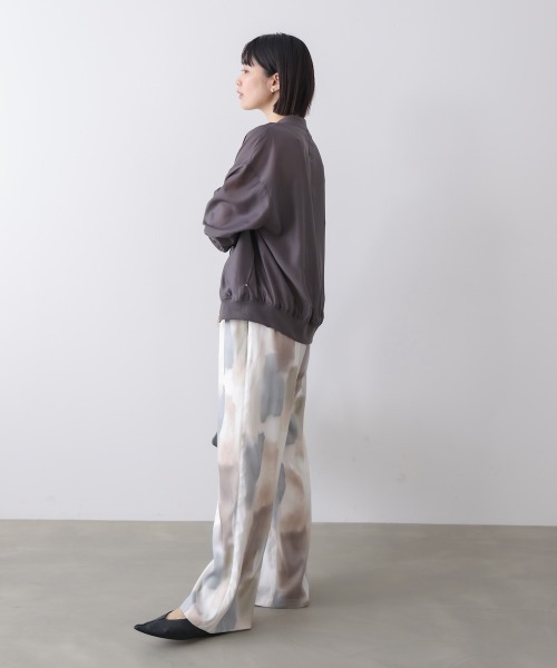 Bou Jeloud(ブージュルード)の「シアーMA1 ブルゾン(ブルゾン・レディース・チャコールグレー/モカ/ミント・38)」の22枚目の写真