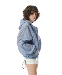 SECONDMONO（セカンドモノローグ）の「Flap Sheer Windbreaker [SKYBLUE]_SEJK010SKYBLUE（ナイロンジャケット）」