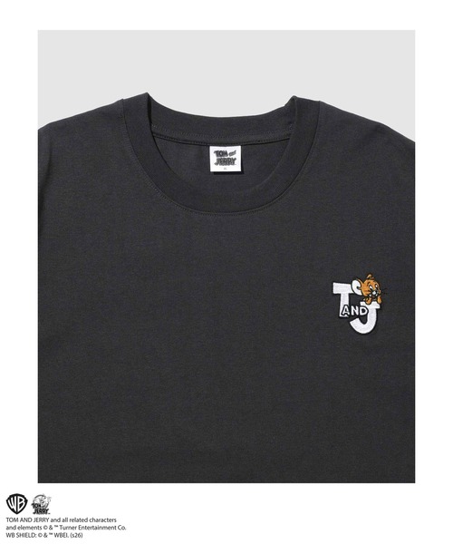 Tom&Jerry(トムアンドジェリー)の「【TOM&JERRY/トムアンドジェリー 】ラインストーン バックデザイン クルーネック 半袖Tシャツ(Tシャツ/カットソー・メンズ・オフホワイト/スミクロ・S/M/L/XL)」の14枚目の写真