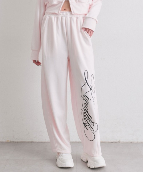 OLIVE des OLIVE（オリーブデオリーブ）の「刺繍ロゴバックリボンスウェットパンツ（スウェットパンツ・レディース・トップグレー/ドット/ピンク・FREE）」の17枚目の写真