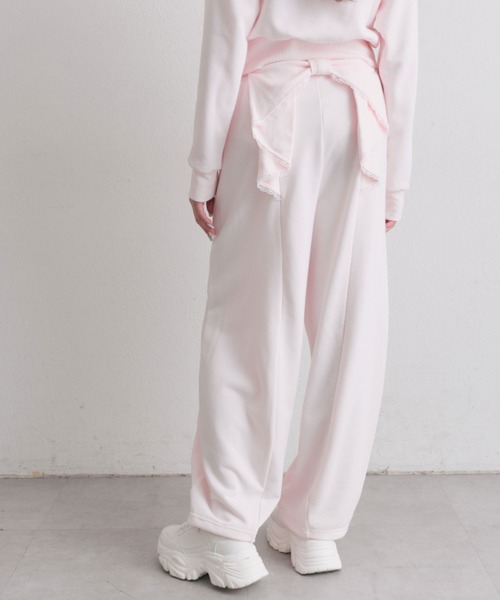 OLIVE des OLIVE（オリーブデオリーブ）の「刺繍ロゴバックリボンスウェットパンツ（スウェットパンツ・レディース・トップグレー/ドット/ピンク・FREE）」の19枚目の写真