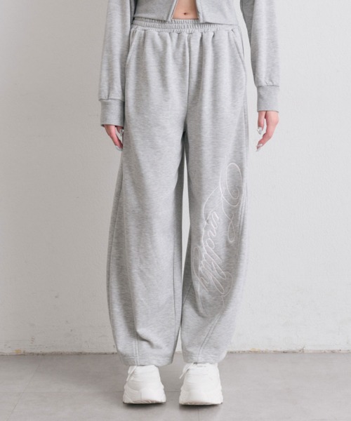 OLIVE des OLIVE（オリーブデオリーブ）の「刺繍ロゴバックリボンスウェットパンツ（スウェットパンツ・レディース・トップグレー/ドット/ピンク・FREE）」の22枚目の写真