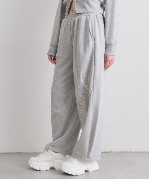 OLIVE des OLIVE（オリーブデオリーブ）の「刺繍ロゴバックリボンスウェットパンツ（スウェットパンツ・レディース・トップグレー/ドット/ピンク・FREE）」の13枚目の写真