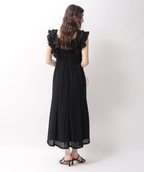 Rirandture（リランドチュール）の「カットレースフリルワンピース（ワンピース・レディース・ブラック/ライトイエロー/オフホワイト・1/2）」の7枚目の写真