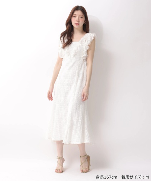 Rirandture（リランドチュール）の「カットレースフリルワンピース（ワンピース・レディース・ブラック/ライトイエロー/オフホワイト・1/2）」の22枚目の写真