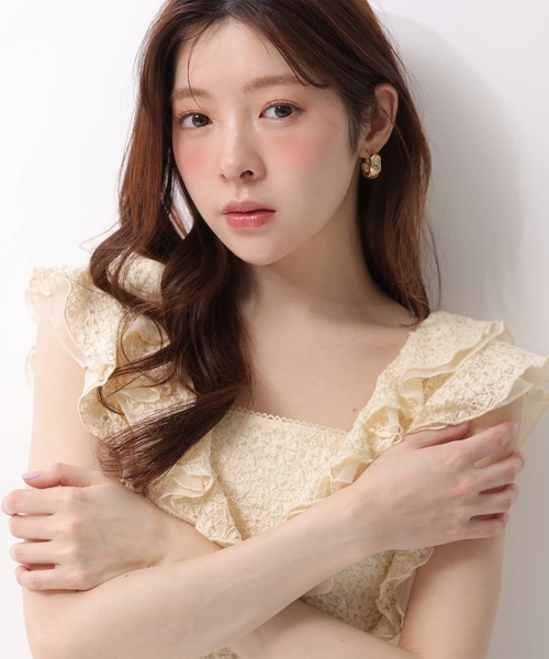 Rirandture（リランドチュール）の「カットレースフリルワンピース（ワンピース・レディース・ブラック/ライトイエロー/オフホワイト・1/2）」の20枚目の写真