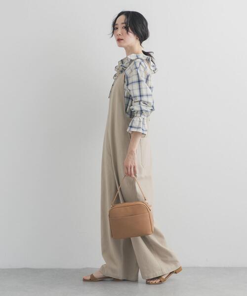 URBAN RESEARCH DOORS(アーバンリサーチドアーズ)の「フロントZIPサロペット(サロペット/オーバーオール・レディース・ナチュラル/カーキ・SMALL/MEDIUM)」の3枚目の写真