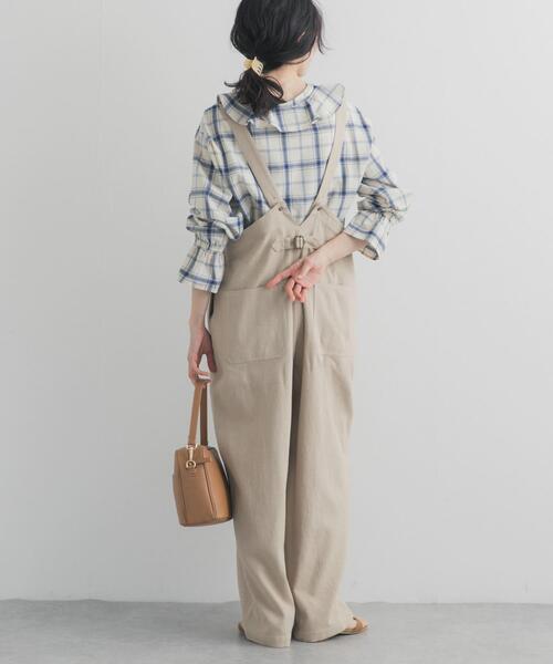 URBAN RESEARCH DOORS(アーバンリサーチドアーズ)の「フロントZIPサロペット(サロペット/オーバーオール・レディース・ナチュラル/カーキ・SMALL/MEDIUM)」の5枚目の写真