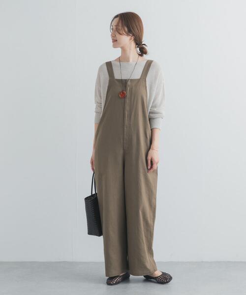 URBAN RESEARCH DOORS(アーバンリサーチドアーズ)の「フロントZIPサロペット(サロペット/オーバーオール・レディース・ナチュラル/カーキ・SMALL/MEDIUM)」の17枚目の写真