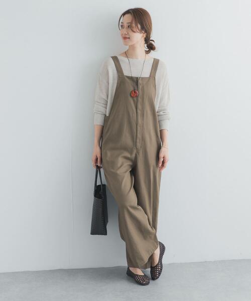 URBAN RESEARCH DOORS(アーバンリサーチドアーズ)の「フロントZIPサロペット(サロペット/オーバーオール・レディース・ナチュラル/カーキ・SMALL/MEDIUM)」の21枚目の写真