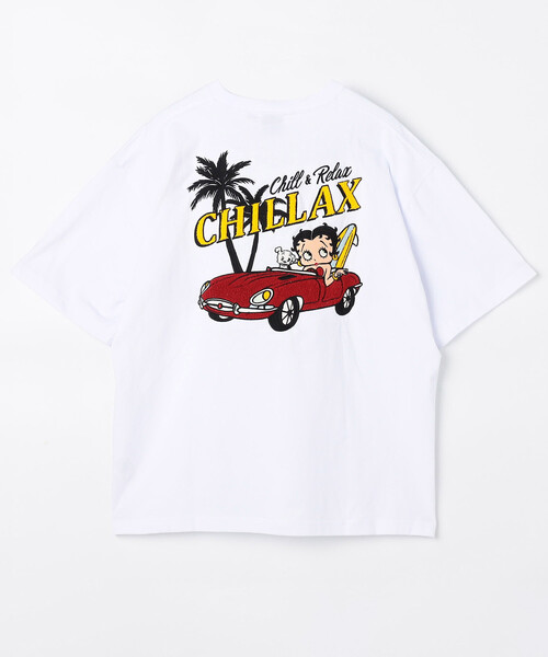 ふらっぺ様 限定展開 CHILLAX/チラックス BETTYサガラ刺繍CAR TEE（Tシャツ