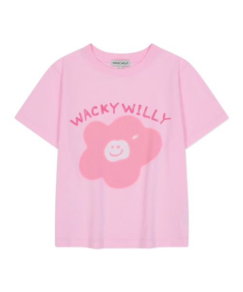Wacky WiLLy(ワッキーウィリー)の「ウィメンズリリーグラフィッククロップ半袖Tシャツピンク(Tシャツ/カットソー・レディース・その他・SMALL/MEDIUM)」の1枚目の写真