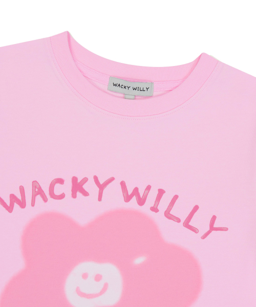 Wacky WiLLy(ワッキーウィリー)の「ウィメンズリリーグラフィッククロップ半袖Tシャツピンク(Tシャツ/カットソー・レディース・その他・SMALL/MEDIUM)」の4枚目の写真