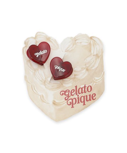 ジェラートピケgelato pique ベアハート上下セット ハートミニヘアクリップ2点セット（その他ルームウェア）｜gelato