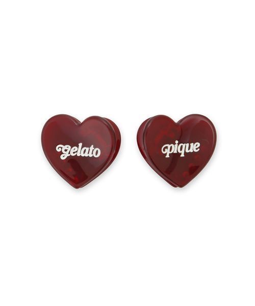ハートミニヘアクリップ2点セット（その他ルームウェア）｜gelato