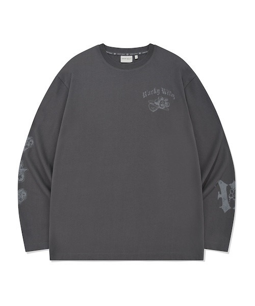 Wacky WiLLy(ワッキーウィリー)の「WOMEN'S IP GRAPHIC LONG SLEEVE(Tシャツ/カットソー・レディース・グレー/ホワイト・FREE)」の9枚目の写真