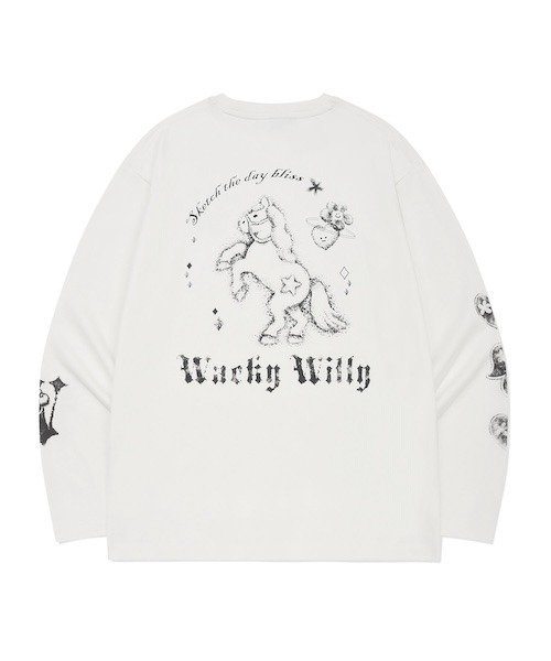 Wacky WiLLy(ワッキーウィリー)の「WOMEN'S IP GRAPHIC LONG SLEEVE(Tシャツ/カットソー・レディース・グレー/ホワイト・FREE)」の15枚目の写真