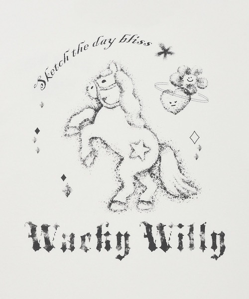 Wacky WiLLy(ワッキーウィリー)の「WOMEN'S IP GRAPHIC LONG SLEEVE(Tシャツ/カットソー・レディース・グレー/ホワイト・FREE)」の10枚目の写真