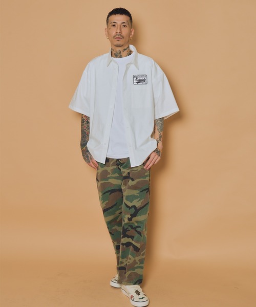 Subciety(サブサエティ)の「Square tail patch shirt(シャツ/ブラウス・メンズ・ブラック/ホワイト/ブルー・X-LARGE/LARGE/MEDIUM/SMALL)」の9枚目の写真