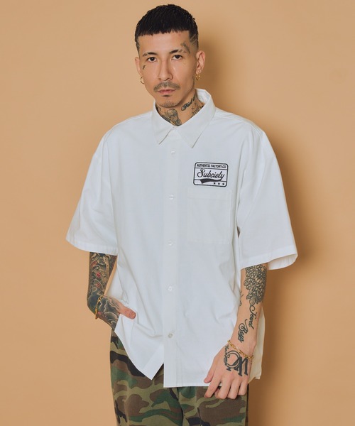Square Tail Patch Shirt — рубашка с квадратной нашивкой