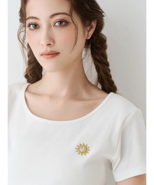 EVRIS(エヴリス)の「SUNNYショートTシャツ(Tシャツ/カットソー・レディース・ブラウン/ホワイト/カーキ/ブラック/ピンク・FREE)」の21枚目の写真