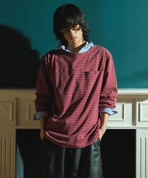 Camphor wood（カンファーウッド）の「MULTI BORDER L/S TEE / マルチ細ピッチボーダーロングスリーブTEE（Tシャツ/カットソー）」