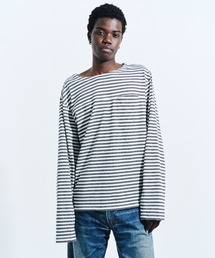 CAMPHOR WOOD（カンファーウッド）の「MULTI BORDER L/S TEE / マルチ細ピッチボーダーロングスリーブTEE（Tシャツ/カットソー）」
