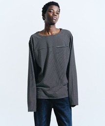 CAMPHOR WOOD（カンファーウッド）の「MULTI BORDER L/S TEE / マルチ細ピッチボーダーロングスリーブTEE（Tシャツ/カットソー）」